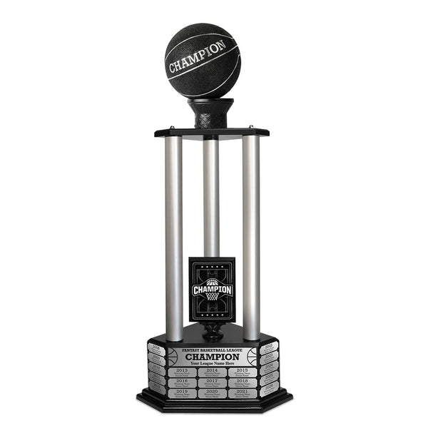 TrophySmack 26-36” Black Basketball Trophy