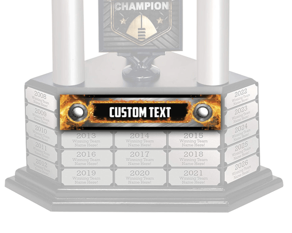 TrophySmack "Design Your Own" Perpetual Trophy League Plate
